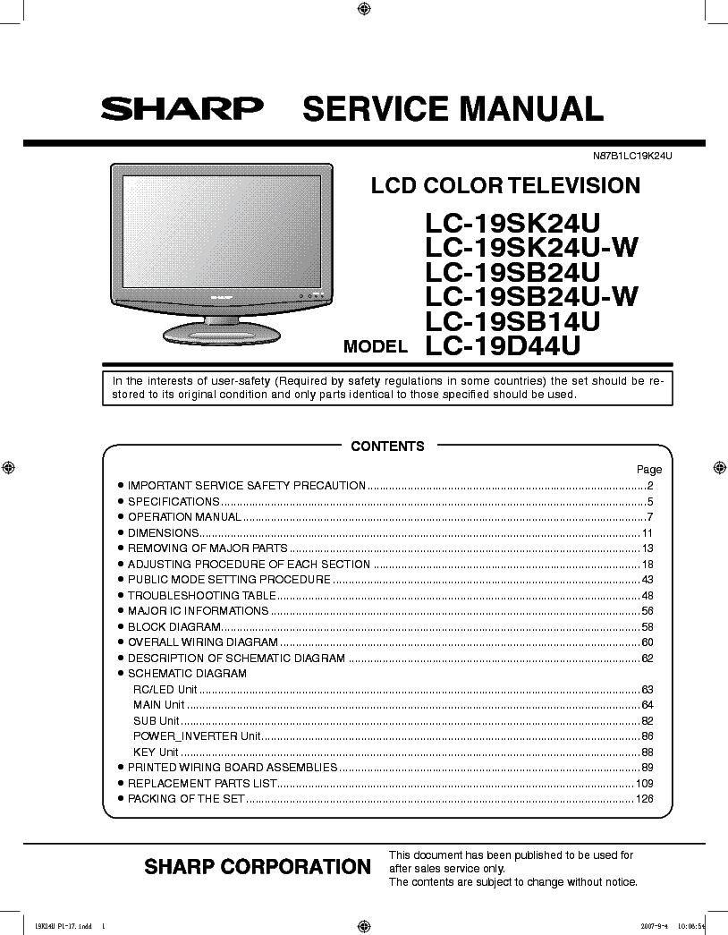Sharp Spc314 Manual Download